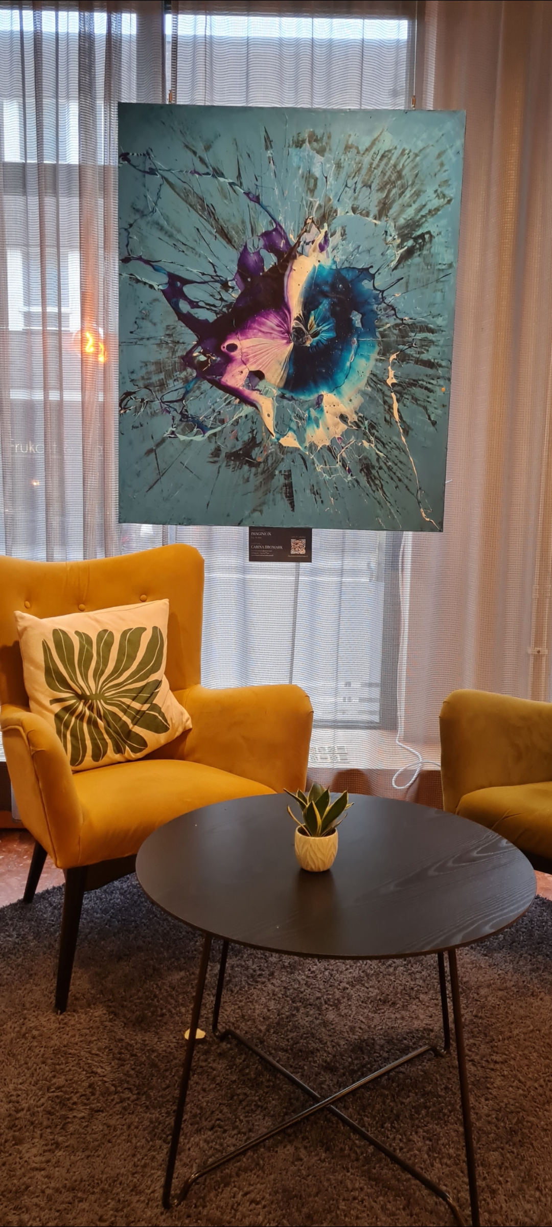 Mycket vacker konst hittar man också på Hotell Svava som ligger Bangårdsgatan 24, 753 20 Uppsala.
