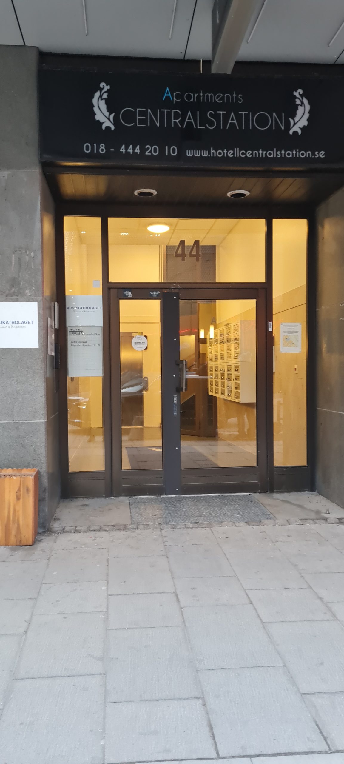 Hotell Centralstation på Dragarbrunnsgatan i Uppsala