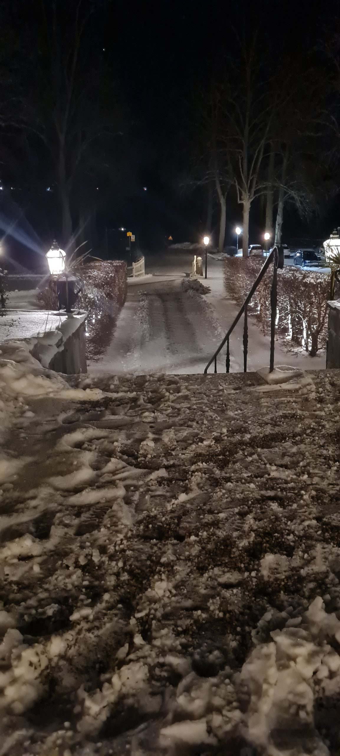 Så här ser trappan ut som man får kliva upp på för att komma till herrgården. Mycket vacker och anor från 1600 talet.