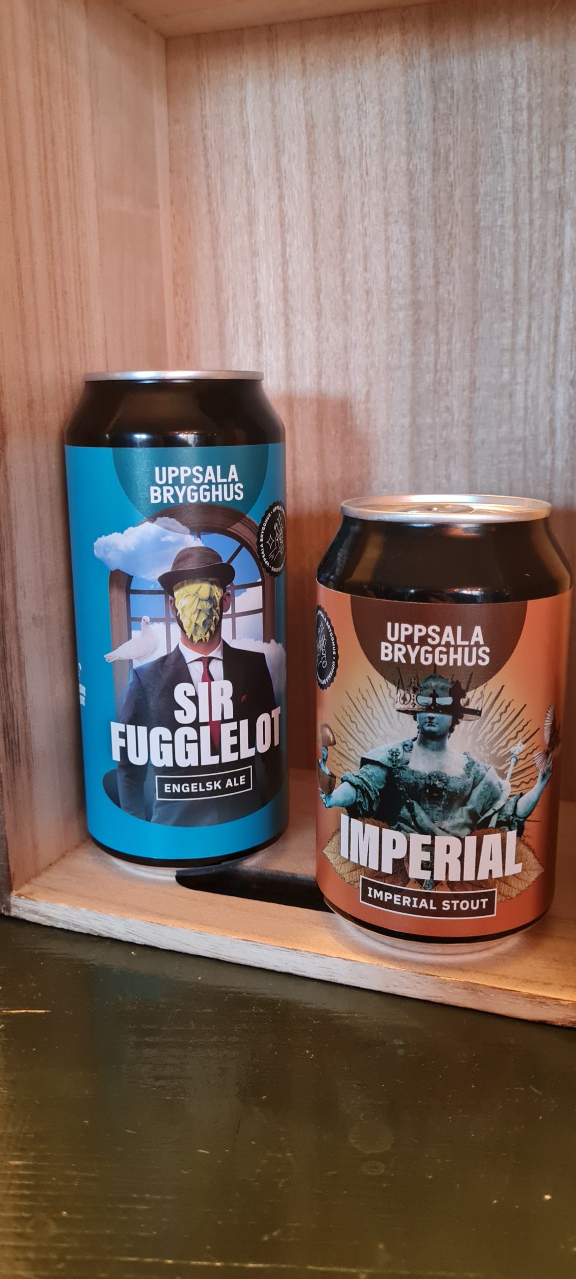 Här har vi lite öl från Uppsala brygghus man också kan beställa.